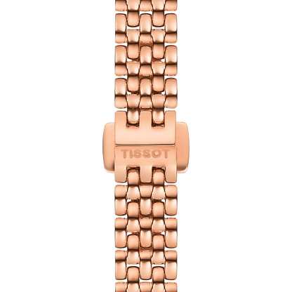 Tissot Lovely Round Mother of Pearl Dial PVD Rose Gold Plated Womens Quartz Watch T0580093311100