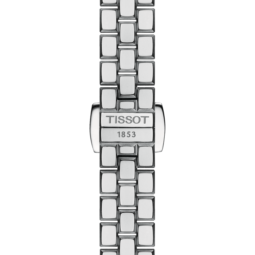 Tissot Lovely Square Blue Dial Stainless Steel Womens Quartz Watch T0581091104101