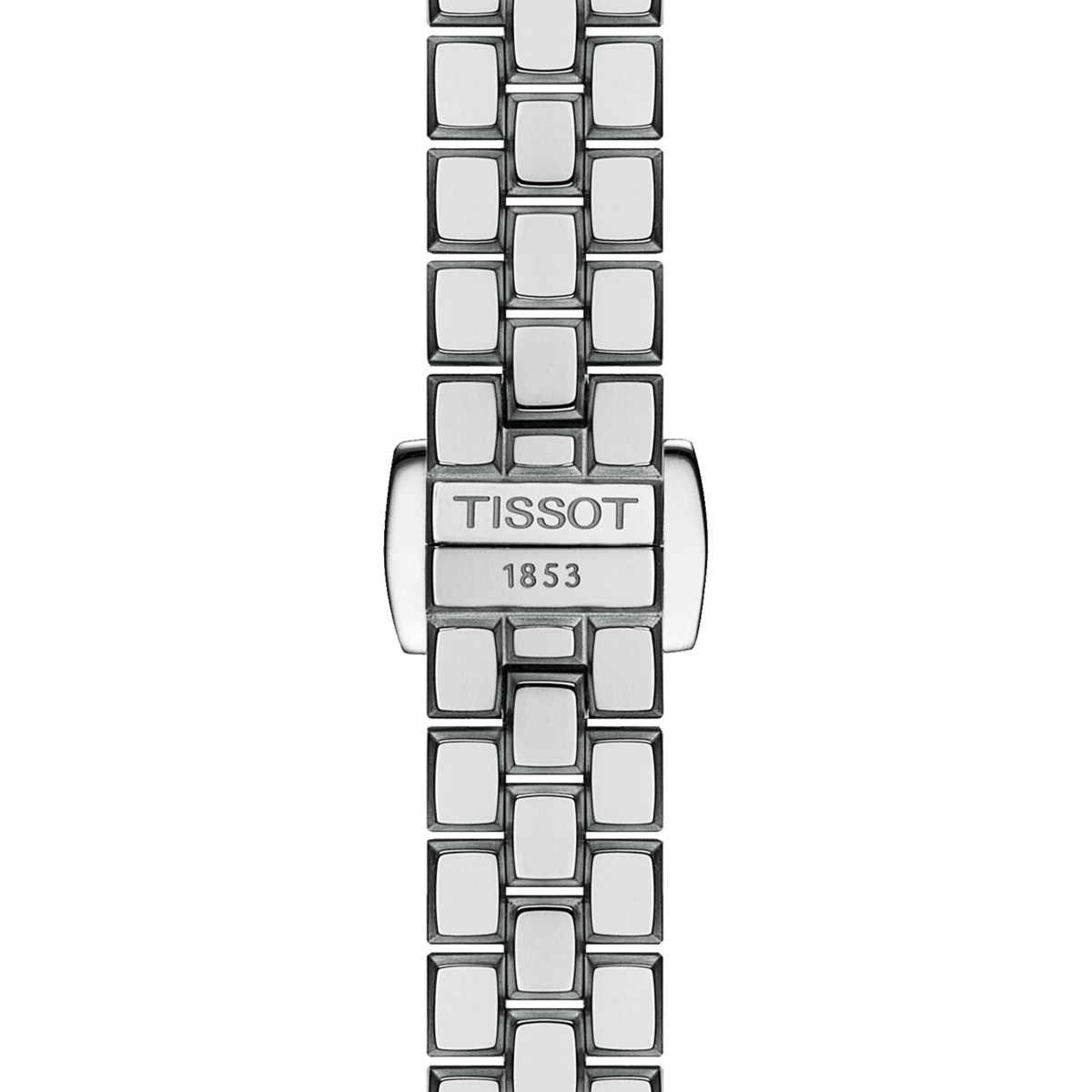 Tissot Lovely Square Silver Diamond Set Dial Stainless Steel Womens Quartz Watch T0581091103601