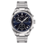 Tissot PR 100 Blue Dial Stainless Steel Mens Quartz Chronograph Watch T1504171104100