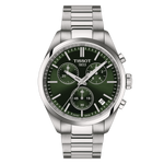 Tissot PR 100 Green Dial Stainless Steel Mens Quartz Chronograph Watch  T1504171109100