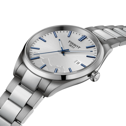 Tissot PR 100 Jungfraubahn Special Edition Silver Dial Stainless Steel Mens Quartz Watch T1504101103100