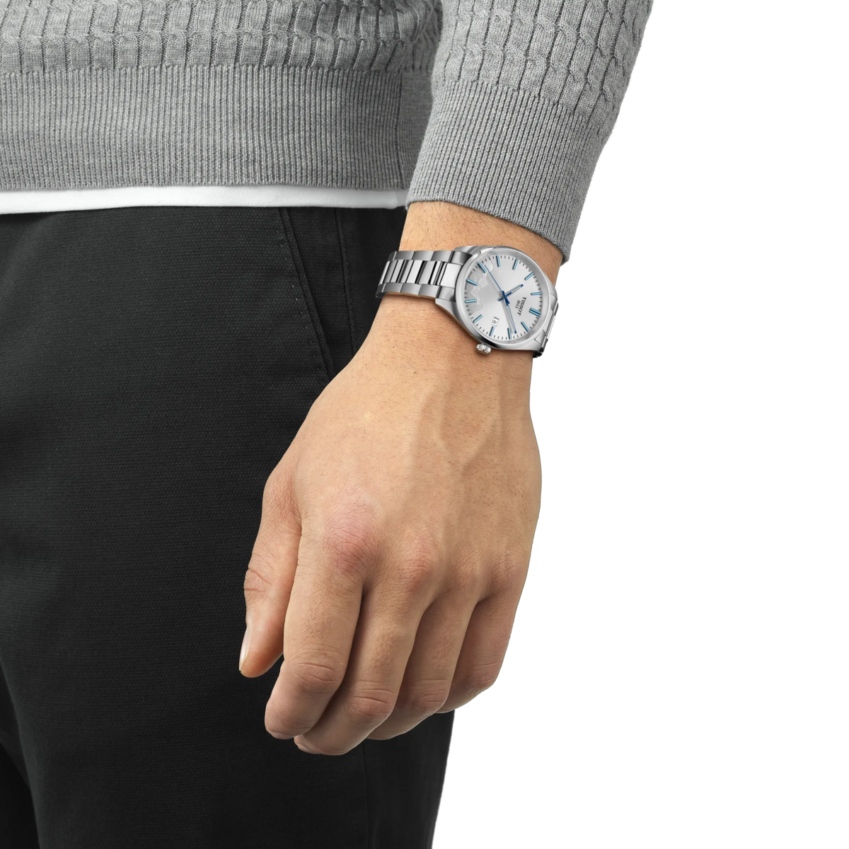 Tissot PR 100 Jungfraubahn Special Edition Silver Dial Stainless Steel Mens Quartz Watch T1504101103100