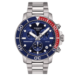 Tissot Seastar 1000 Blue Dial (Blue & Red Bezel) Stainless Steel Mens Quartz Chronograph Watch T1204171104103