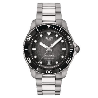Tissot Seastar 1000 Powermatic 80 Black Dial Stainless Steel Unisex Watch T1208071105100