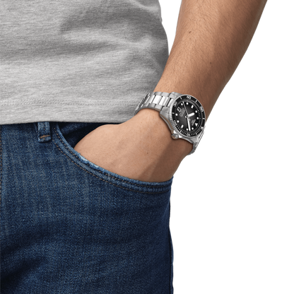 Tissot Seastar 1000 Powermatic 80 Black Dial Stainless Steel Unisex Watch T1208071105100