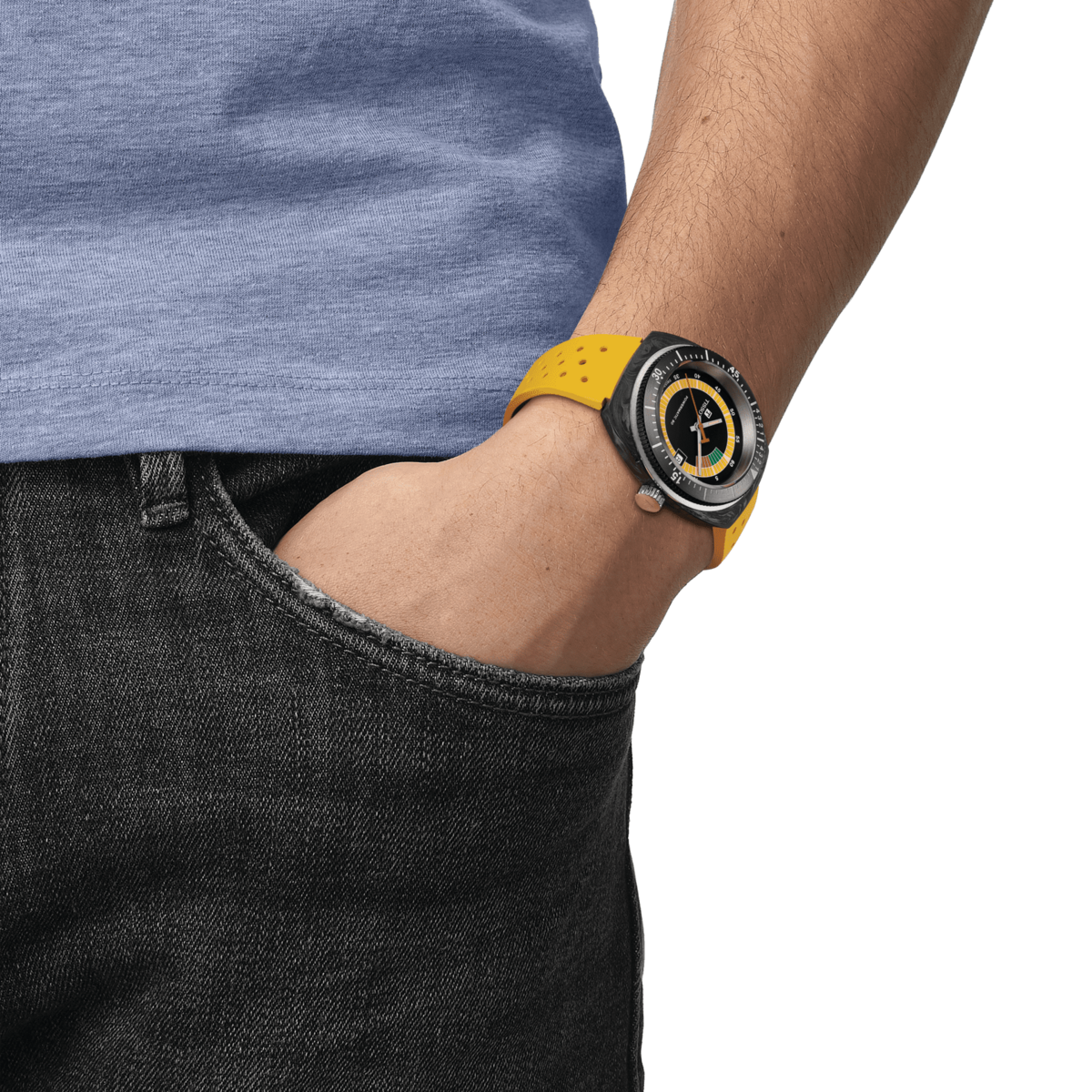 Tissot Sideral S Yellow Powermatic 80 Mens Watch T1454079705700