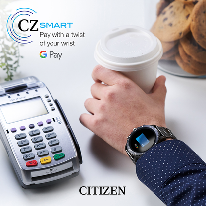 Citizen CZ SMART Gunmetal Grey IP Stainless Steel Smartwatch  MX0007-59X