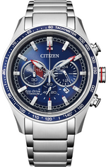 Citizen Eco-Drive Black Dial Super Titanium Mens Chronograph Watch CA4490-85L