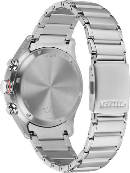 Citizen Eco-Drive Black Dial Super Titanium Mens Chronograph Watch CA4490-85L