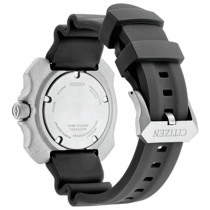 Citizen Eco-Drive Promaster Diver Black Dial Super Titanium Mens Watch BN0220-16E
