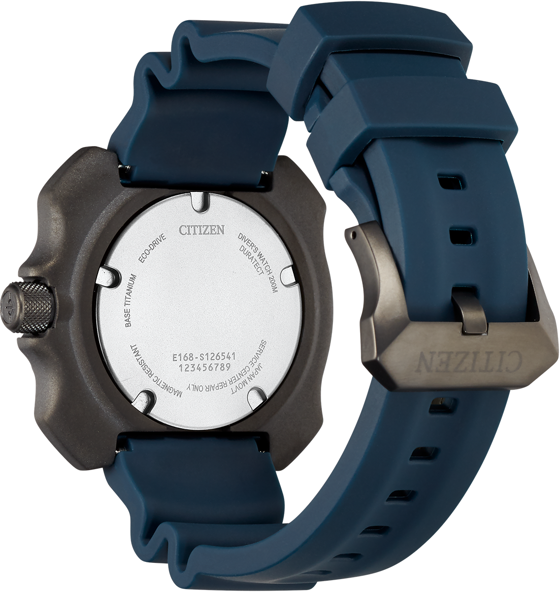 Citizen Eco-Drive Promaster Diver Blue Dial Super Titanium Mens Watch BN0227-09L