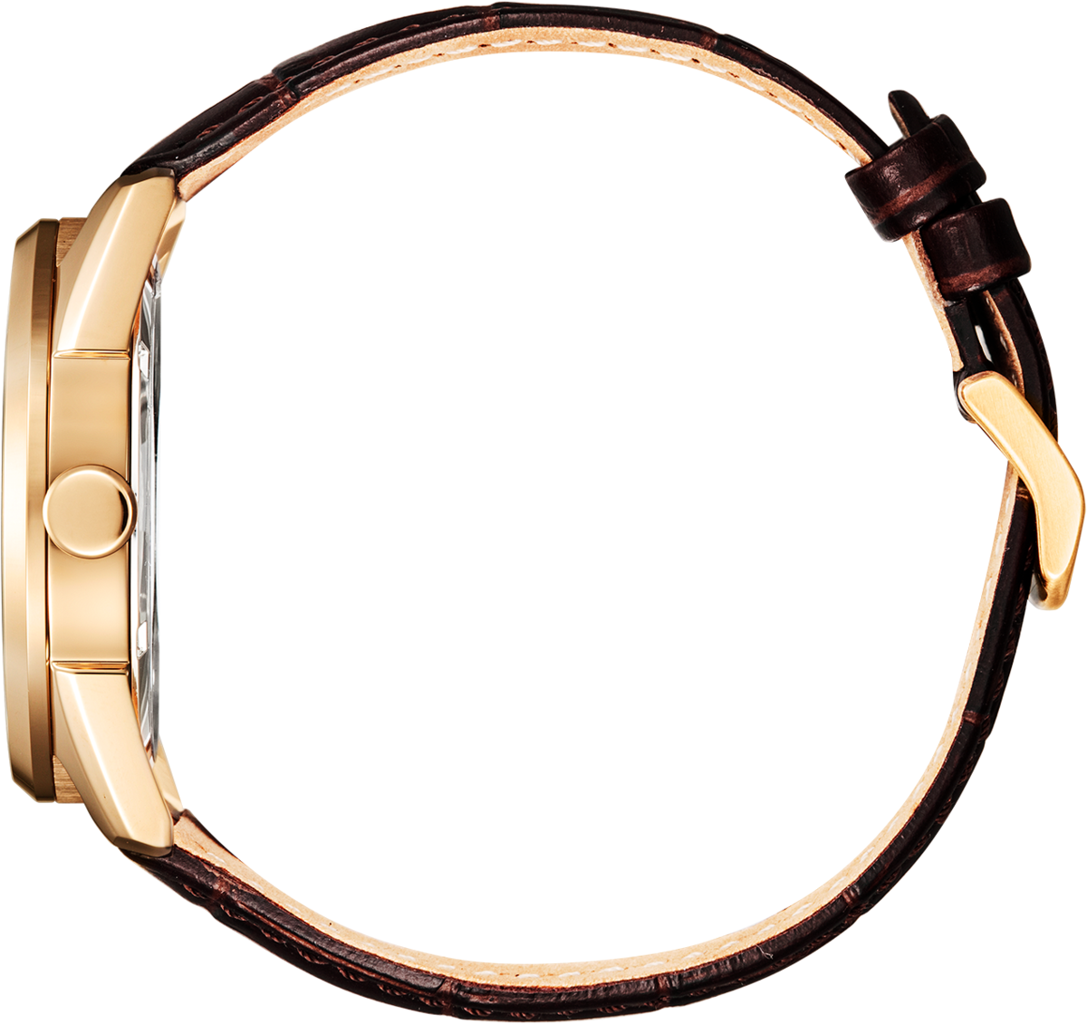 Citizen Eco-Drive White Dial Day-Date Rose Gold Plated Mens Watch AW0082-01A