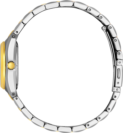 Citizen Eco-Drive WR100 Black Dial Two Tone Womens Watch EW2299-50E