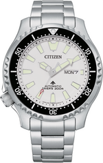 Citizen Fugu Promaster Diver Automatic White Dial Stainless Steel Mens Watch NY0150-51A