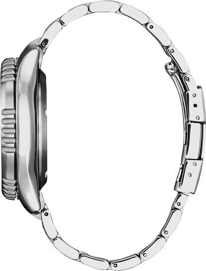 Citizen Fugu Promaster Diver Automatic White Dial Stainless Steel Mens Watch NY0150-51A