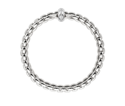 FOPE Flex'it Eka 18ct White Gold & Diamond Bracelet