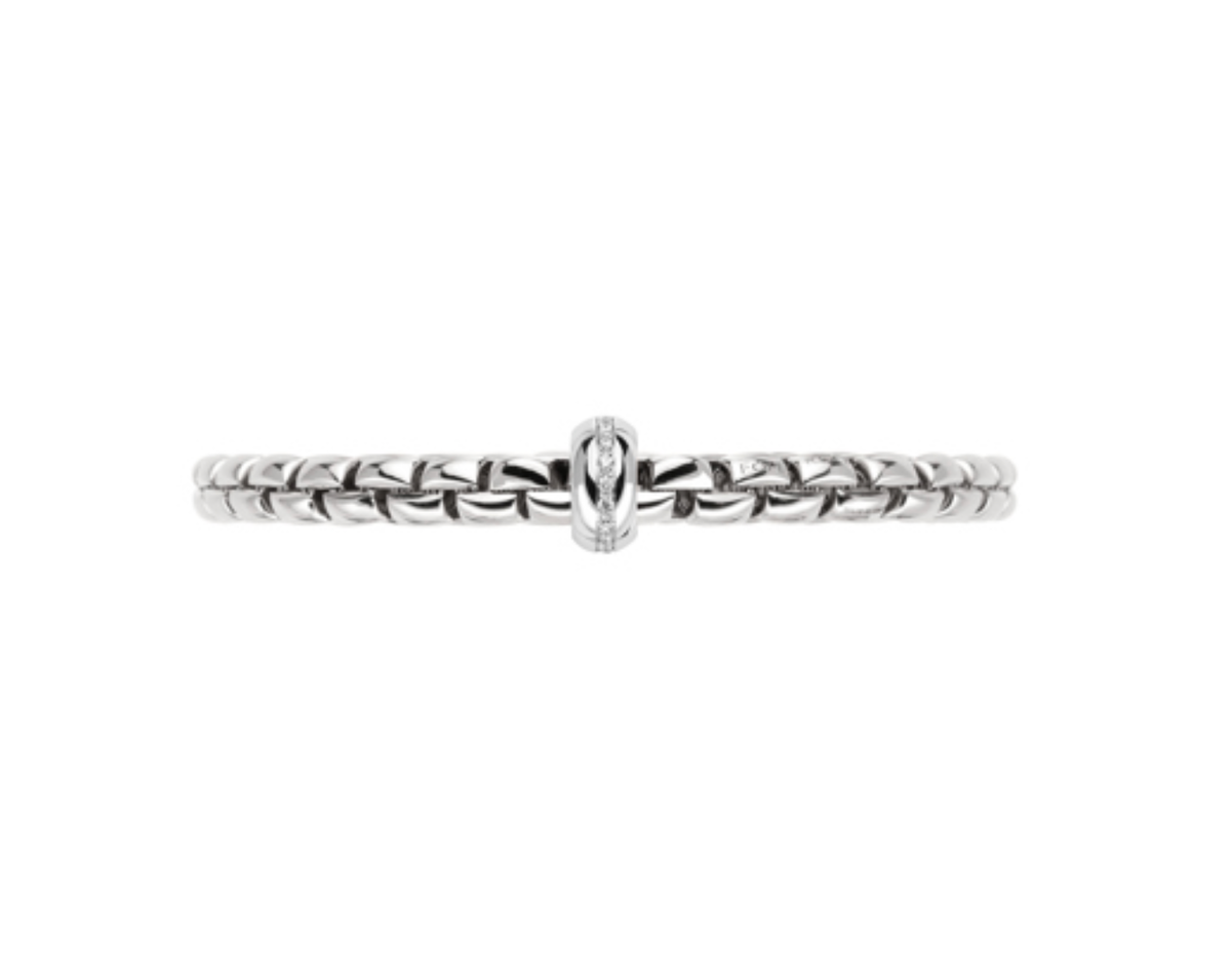 FOPE Flex'it Eka 18ct White Gold & Diamond Bracelet