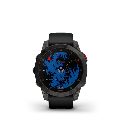GARMIN epix (Gen 2) Sapphire Black Polymer & Titanium Smartwatch 010-02582-11