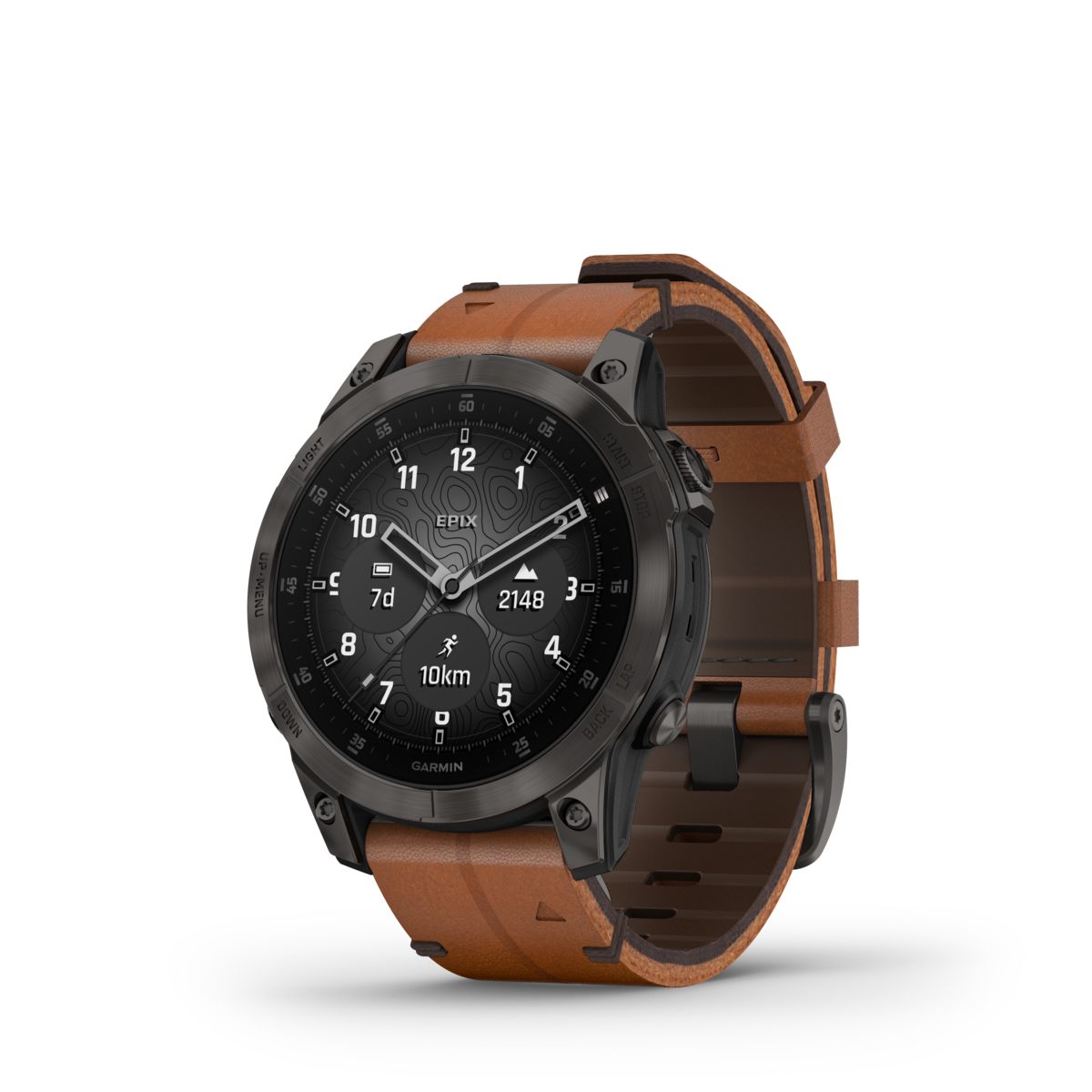 GARMIN epix (Gen 2) Sapphire Black Polymer & Titanium Smartwatch 010-02582-30