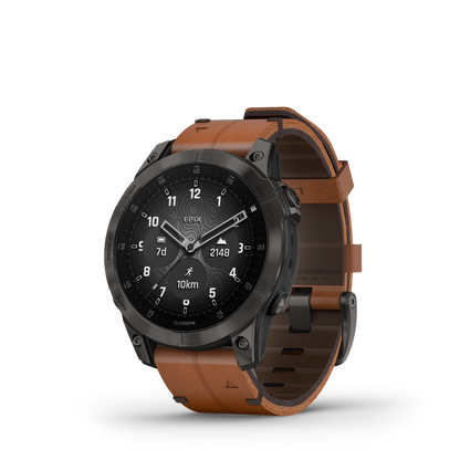 GARMIN epix (Gen 2) Sapphire Black Polymer & Titanium Smartwatch 010-02582-30