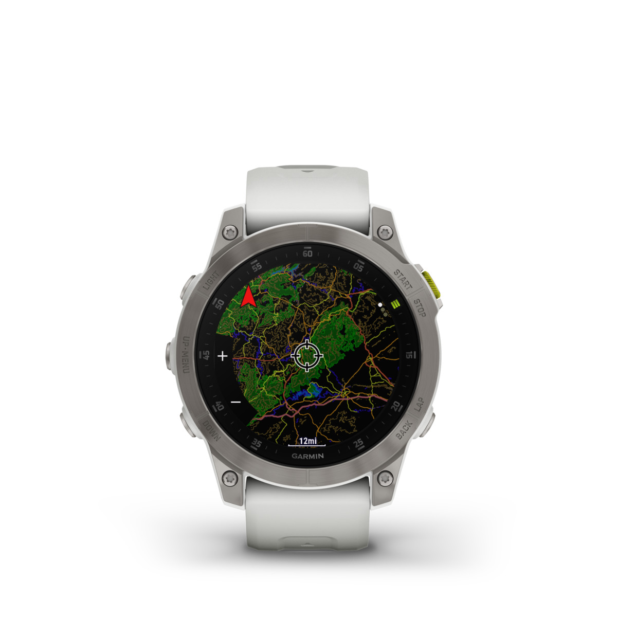 GARMIN epix (Gen 2) Sapphire White Polymer & Titanium Smartwatch 010-02582-21