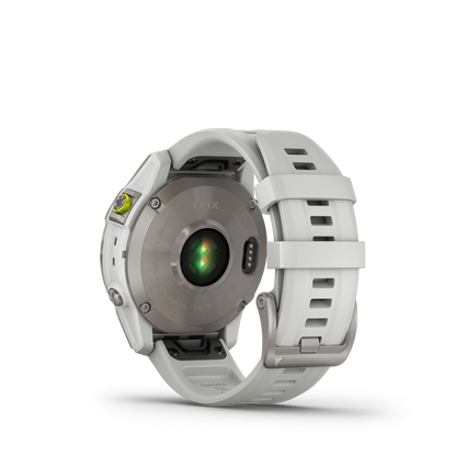 GARMIN epix (Gen 2) Sapphire White Polymer & Titanium Smartwatch 010-02582-21
