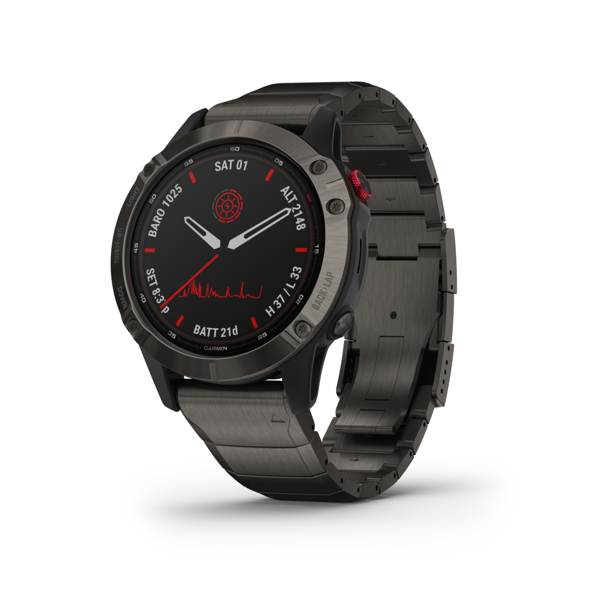 GARMIN fēnix 6 Pro Solar Edition Polymer & Titanium Smartwatch 010-02410-23