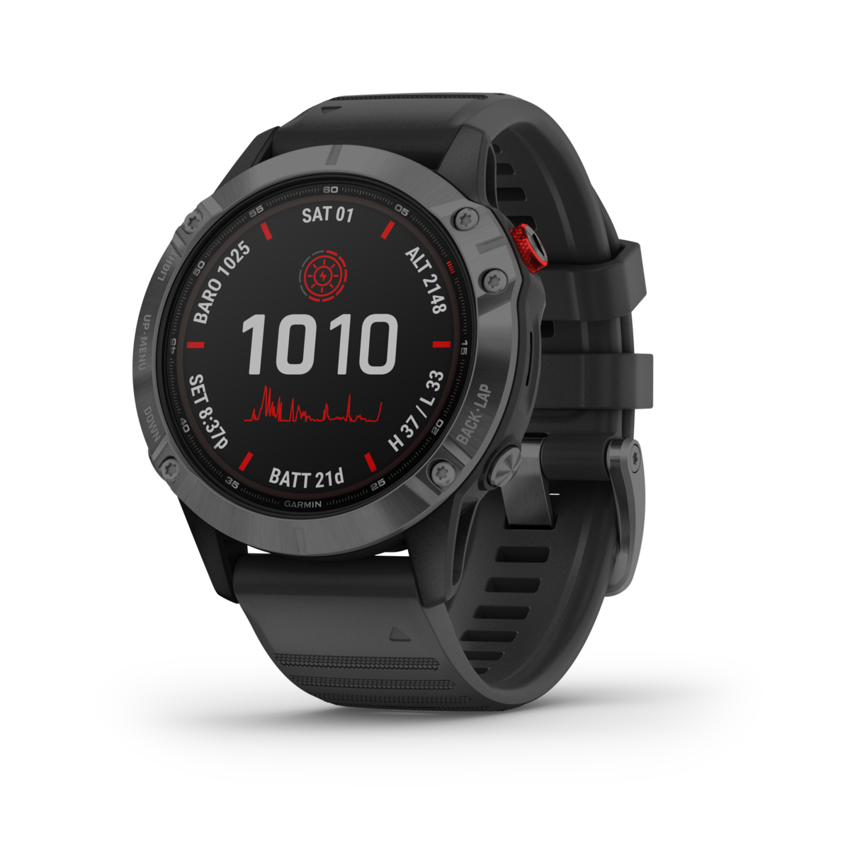 GARMIN fēnix 6 Pro Solar Slate Grey Polymer Smartwatch 010-02410-15