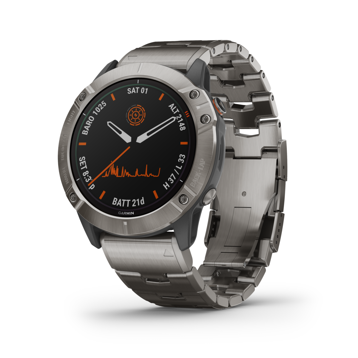 GARMIN fēnix 6 Pro Solar Polymer & Titanium Smartwatch 010-02157-24