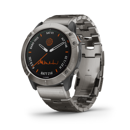 GARMIN fēnix 6 Pro Solar Polymer & Titanium Smartwatch 010-02157-24