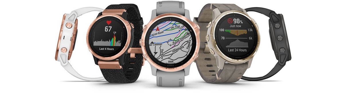 GARMIN fēnix 6S Sapphire Polymer & Rose Gold Tone Smartwatch 010-02159-37