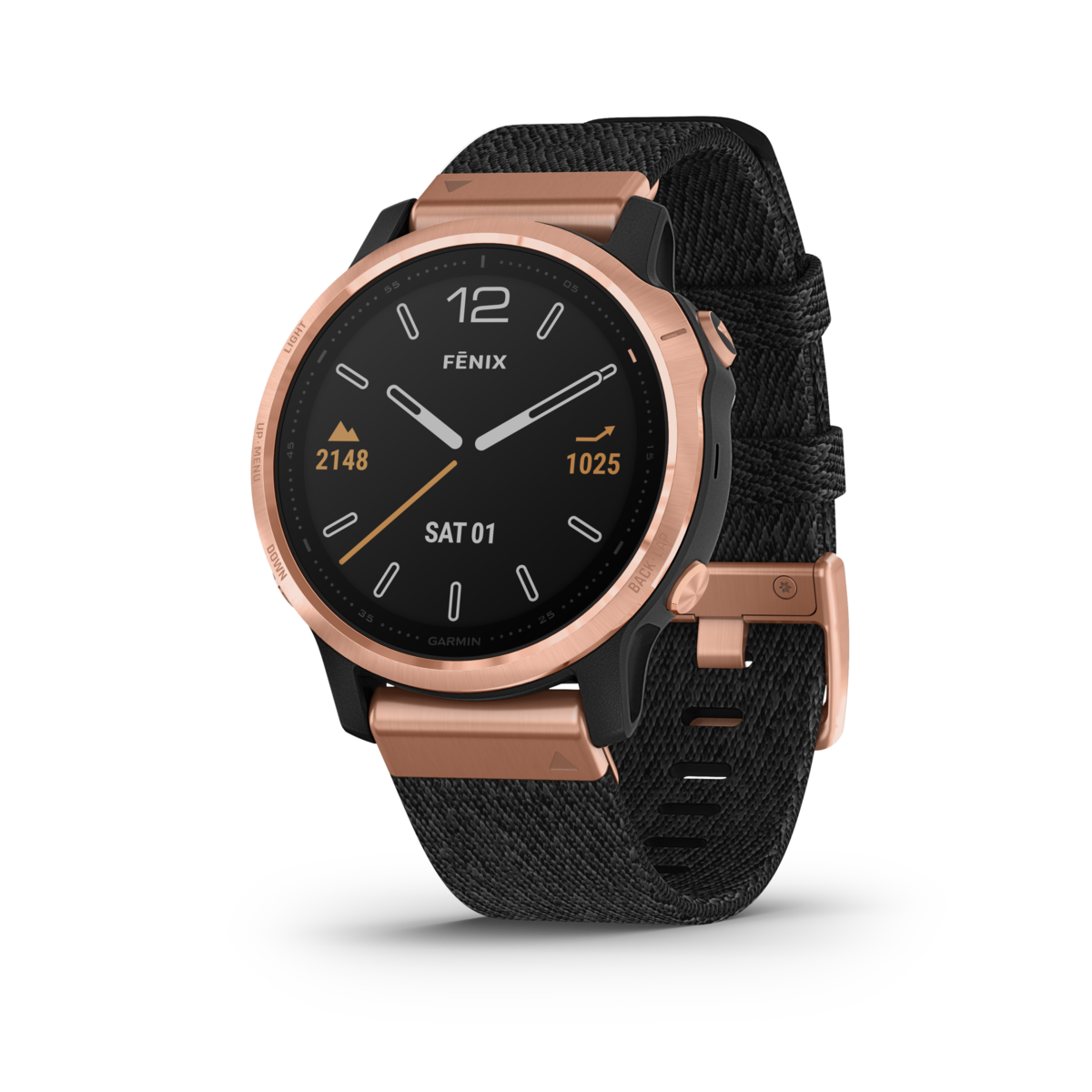 GARMIN fēnix 6S Sapphire Polymer & Rose Gold Tone Smartwatch 010-02159-37