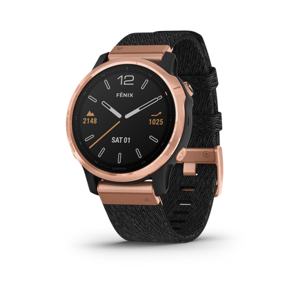 GARMIN fēnix 6S Sapphire Polymer & Rose Gold Tone Smartwatch 010-02159-37