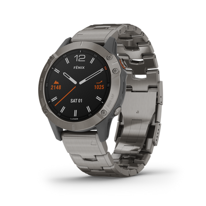 GARMIN fēnix 6 Sapphire Polymer & Titanium Smartwatch 010-02158-23