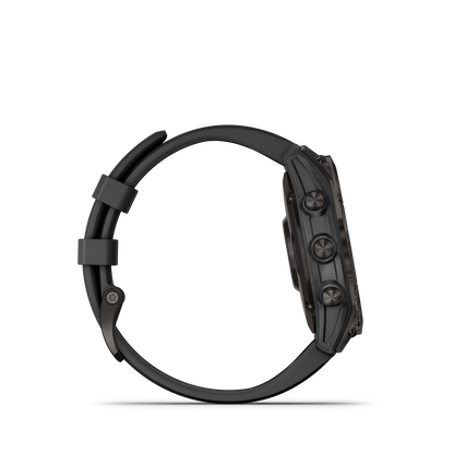 GARMIN fēnix 7 Sapphire Solar Black Polymer & Titanium Smartwatch 010-02540-35