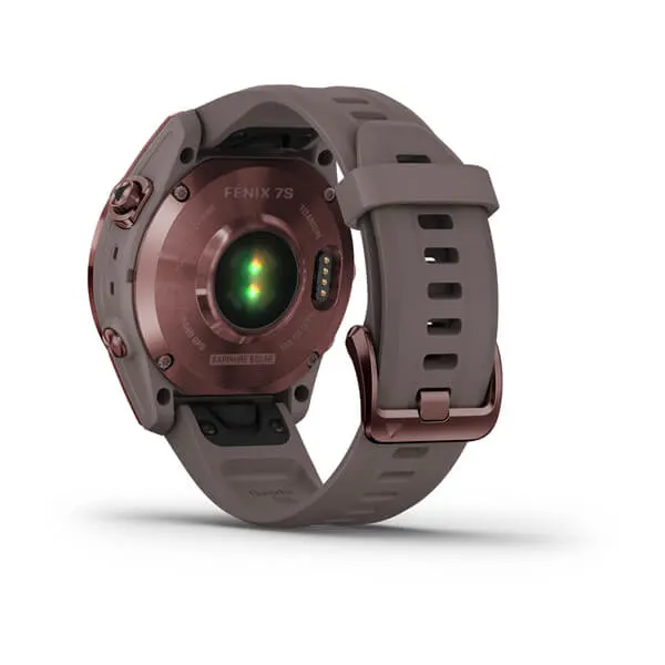 GARMIN fēnix 7S Sapphire Solar Dark Bronze Polymer & Titanium Smartwatch 010-02539-29