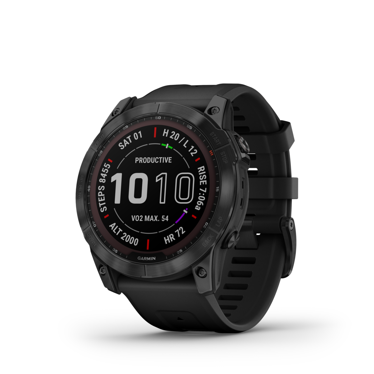 GARMIN fēnix 7X Sapphire Solar Black DLC, Polymer & Titanium Smartwatch 010-02541-23