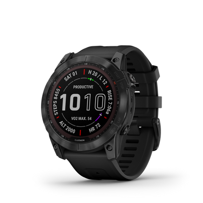 GARMIN fēnix 7X Sapphire Solar Black DLC, Polymer & Titanium Smartwatch 010-02541-23