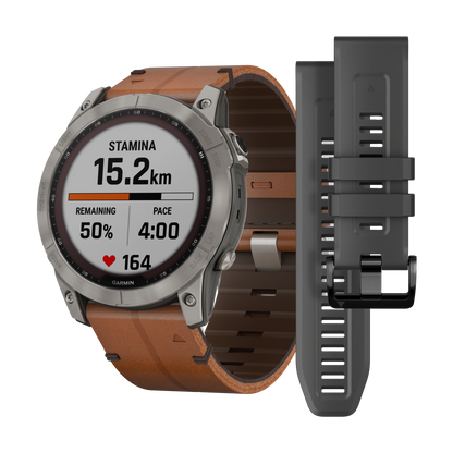 GARMIN fēnix 7X Sapphire Solar Polymer & Titanium Smartwatch 010-02541-19