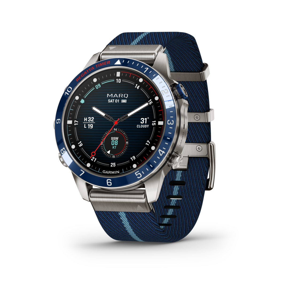 GARMIN MARQ Captain (Gen 2) Titanium Smartwatch 010-02648-11