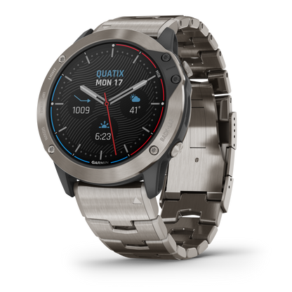 GARMIN quatix 6X Solar Polymer & Titanium Smartwatch 010-02157-31