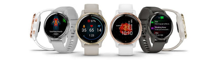 GARMIN Venu 2S White Polymer & Rose Gold Tone Smartwatch 010-02429-23
