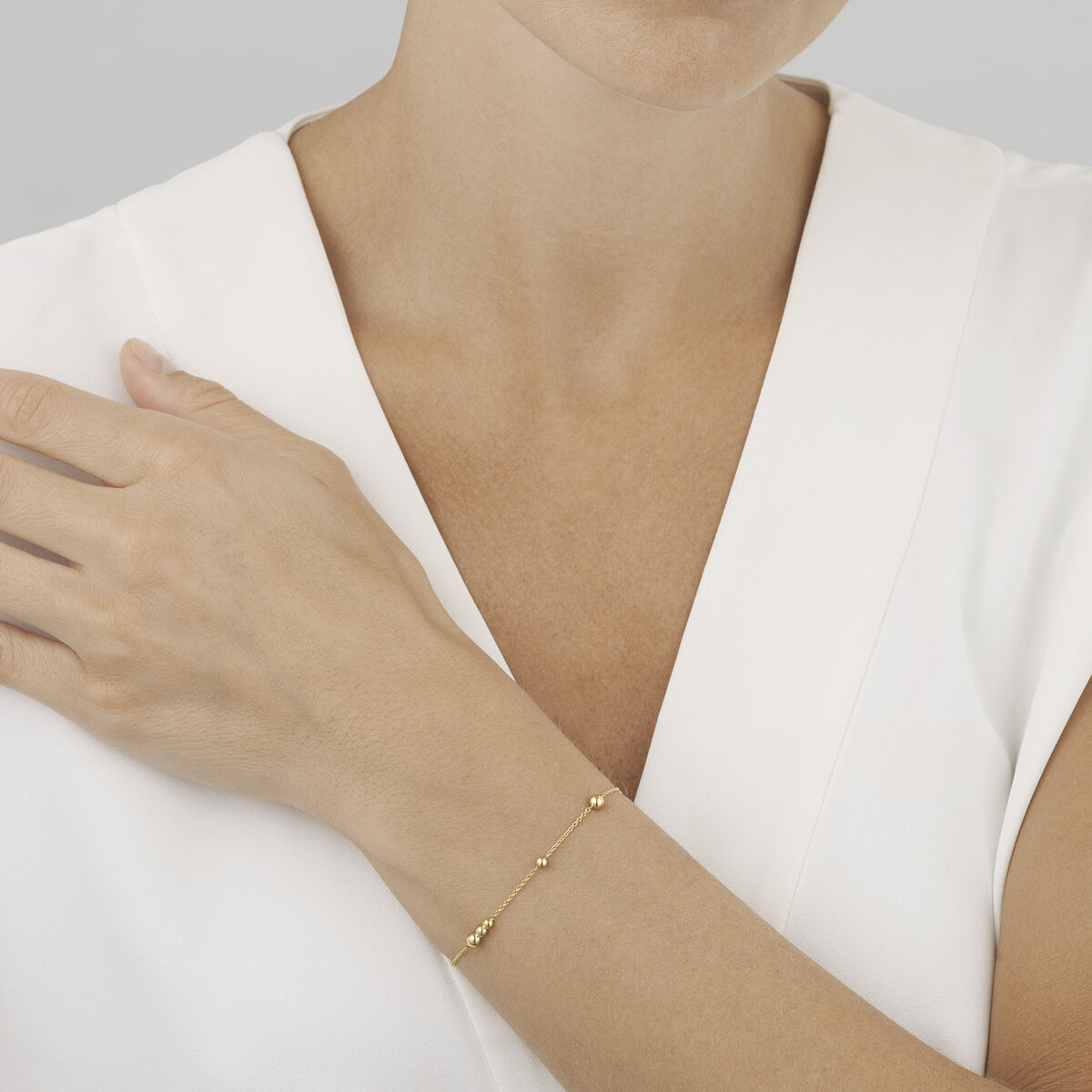 Georg Jensen MOONLIGHT GRAPES 18ct Gold Bracelet 10015253