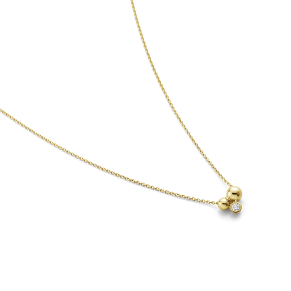 Georg Jensen MOONLIGHT GRAPES 18ct Gold & Diamond Pendant Necklace 20000664