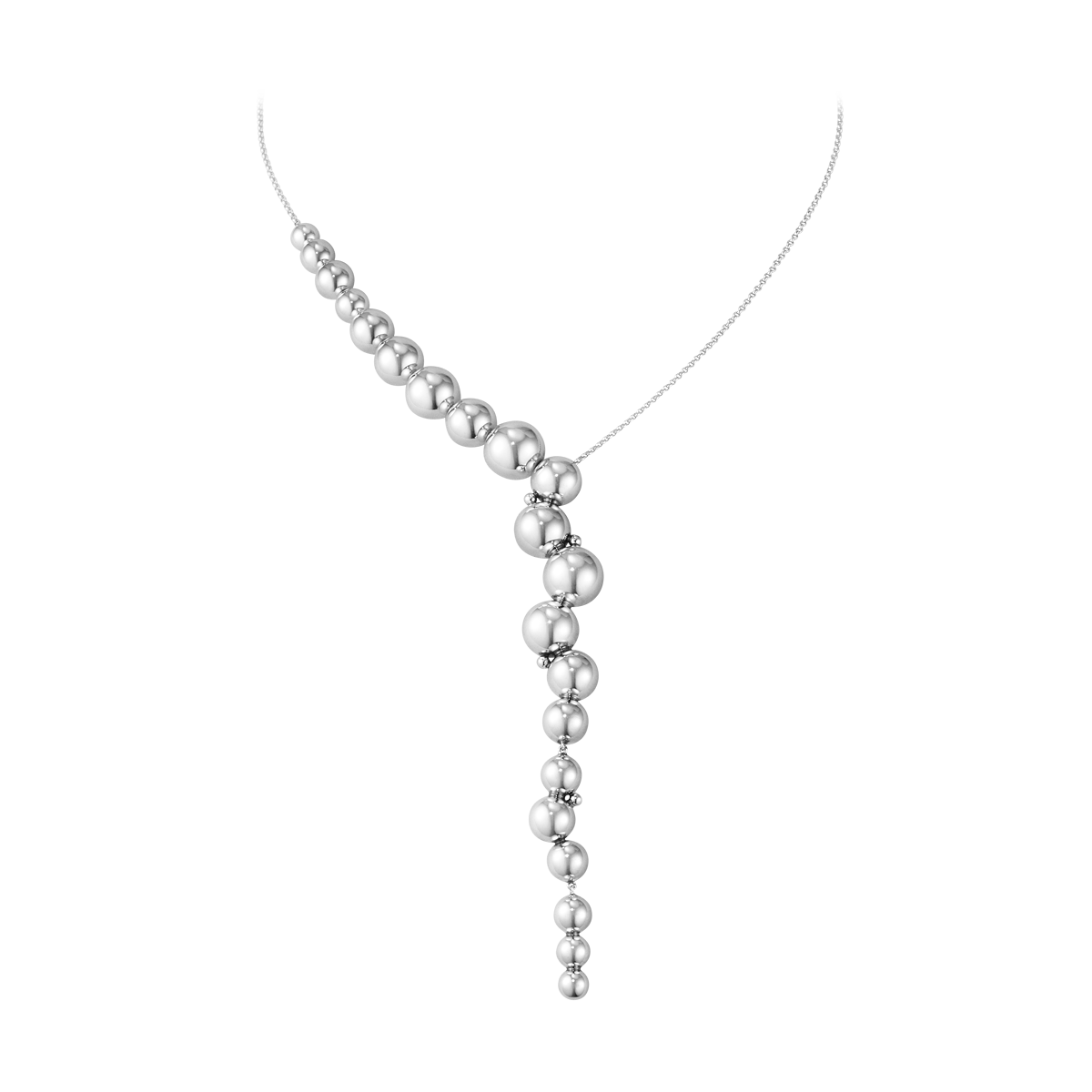 Georg Jensen MOONLIGHT GRAPES Sterling Silver Necklace 10019041