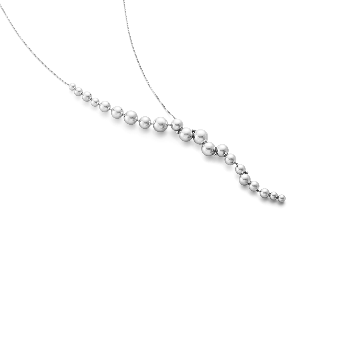 Georg Jensen MOONLIGHT GRAPES Sterling Silver Necklace 10019041