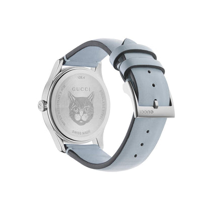 Gucci G-Timeless Contemporary Feline Dial Stainless Steel Unisex Quartz Watch YA1264124