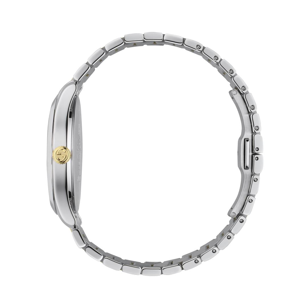 Gucci G-Timeless Feline Silver Dial Two Tone Unisex Quartz Watch YA1264074