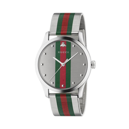 Gucci G-Timeless Multi-Colour Dial Stainless Steel Mens Quartz Watch YA126284